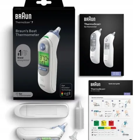 TERMOMETR DO UCHA DOUSZNY BRAUN IRT6520 THERMOSCAN 7 AGE PRECISION