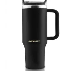 Termos próżniowy kubek ze słomką 1180 ml Berdsen czarny