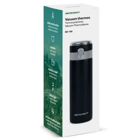 Termos próżniowy 450 ml BD-786 czarny
