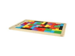 Tetris układanka puzzle drewniane klocki montessori 3d gra logiczna