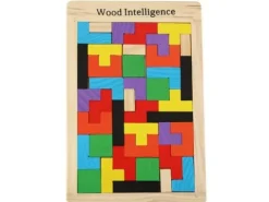 Tetris układanka puzzle drewniane klocki montessori 3d gra logiczna