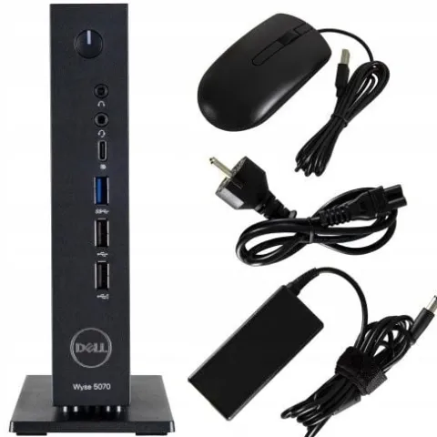 Thin Client Dell Wyse 5070 Celeron 8GB 256SSD SSD+Podstawka+Myszka