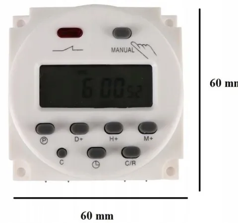 TIMER WYLACZNIK WLACZNIK CZASOWY PROGRAMATOR 12V