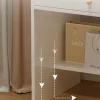 TOALETKA Z LUSTREM Z SZUFLADAMI BIAŁA MAKIJAŻU GLAMOUR SKANDYNAWSKI 100 CM