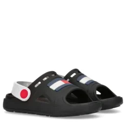 Tommy Hilfiger dziecięce sandały T1B2-32262-0083X001 Black/White 27