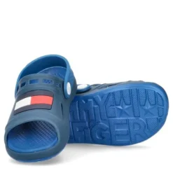 Tommy Hilfiger wygodne dziecięce sandały z flagą T1B2-32262-0083X605 - BLUE/ROYAL 32