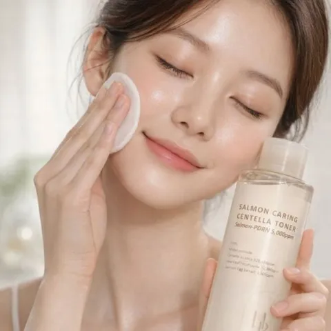 Tonik do twarzy Rewitalizujący Heveblue Salmon Caring Centella Toner 200ml