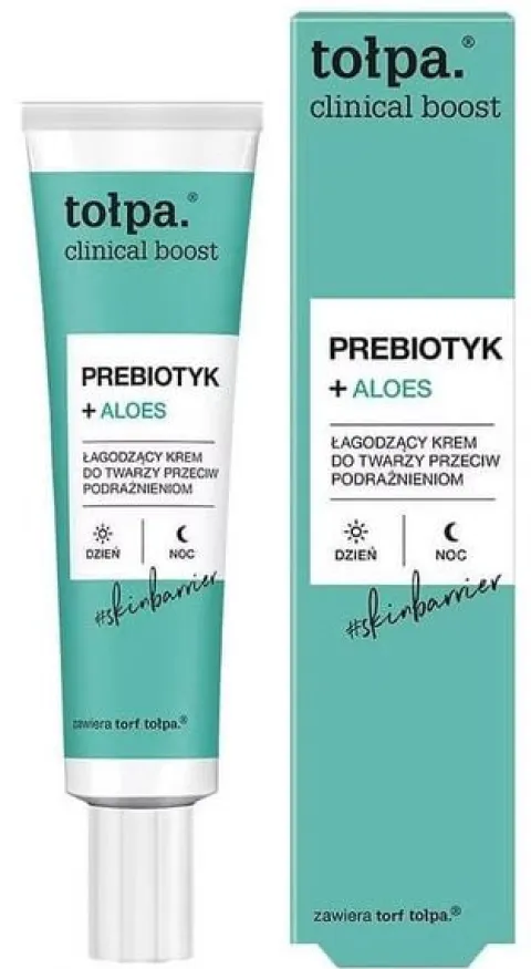 TOŁPA Clinical Boost Prebiotyk + Aloes Łagodzący Krem do twarzy 40 ml