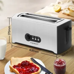 Toster Aigostar Sunshine srebrny/szary 1600 W