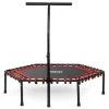 Trampolina fitness z uchwytem 127 cm Neo-Sport - sześciokątna czerwona