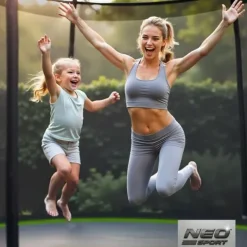 Trampolina ogrodowa 6ft/183cm z siatką zewnętrzną i drabinką Neo-Sport