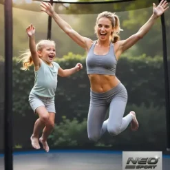 Trampolina ogrodowa 6ft/183cm z siatką zewnętrzną i drabinką Neo-Sport