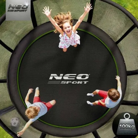 Trampolina ogrodowa 8ft/252cm z siatką zewnętrzną i drabinką Neo-Sport