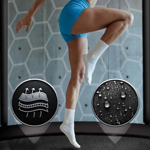Trampolina ogrodowa 6ft/183cm z siatką wewnętrzną i drabinką Neo-Sport
