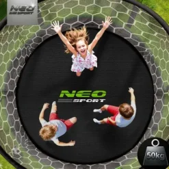 Trampolina ogrodowa 6ft/183cm z siatką wewnętrzną i drabinką Neo-Sport