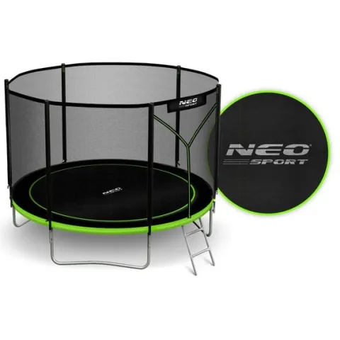 Trampolina ogrodowa 10ft/312cm z siatką zewnętrzną i drabinką Neo-Sport