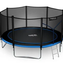 Trampolina ogrodowa 13ft/404cm z siatką zewnętrzną i drabinką Neo-Sport