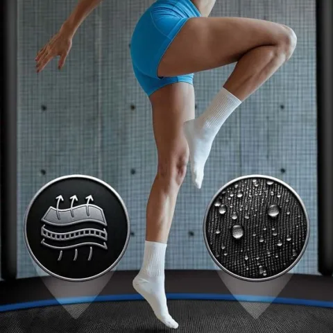 Trampolina ogrodowa 13ft/404cm z siatką zewnętrzną i drabinką Neo-Sport