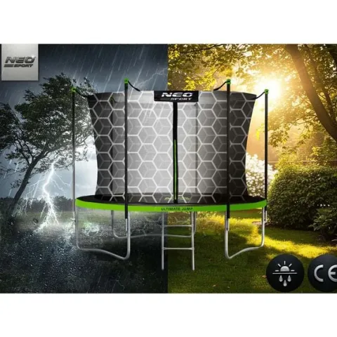 Trampolina ogrodowa 10ft/312cm z siatką wewnętrzną i drabinką Neo-Sport
