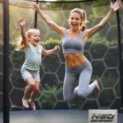 Trampolina ogrodowa 10ft/312cm z siatką wewnętrzną i drabinką Neo-Sport