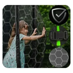Trampolina ogrodowa 10ft/312cm z siatką wewnętrzną i drabinką Neo-Sport