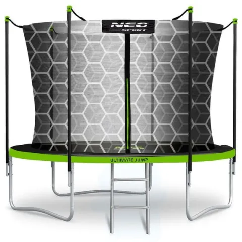 Trampolina ogrodowa 10ft/312cm z siatką wewnętrzną i drabinką Neo-Sport