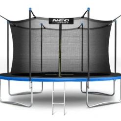Trampolina ogrodowa 13ft/404cm z siatką wewnętrzną i drabinką Neo-Sport