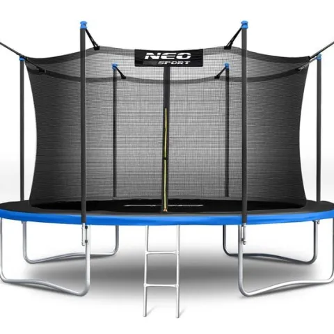Trampolina ogrodowa 13ft/404cm z siatką wewnętrzną i drabinką Neo-Sport