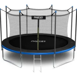 Trampolina ogrodowa 13ft/404cm z siatką wewnętrzną i drabinką Neo-Sport