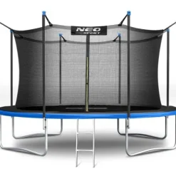 Trampolina ogrodowa 14ft/435cm z siatką wewnętrzną i drabinką Neo-Sport