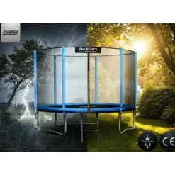 Trampolina ogrodowa 10ft/312cm z siatką zewnętrzną i drabinką Neo-Sport