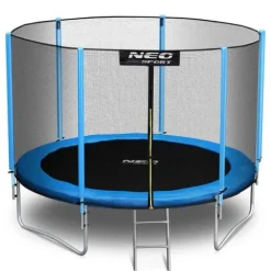 Trampolina ogrodowa 10ft/312cm z siatką zewnętrzną i drabinką Neo-Sport