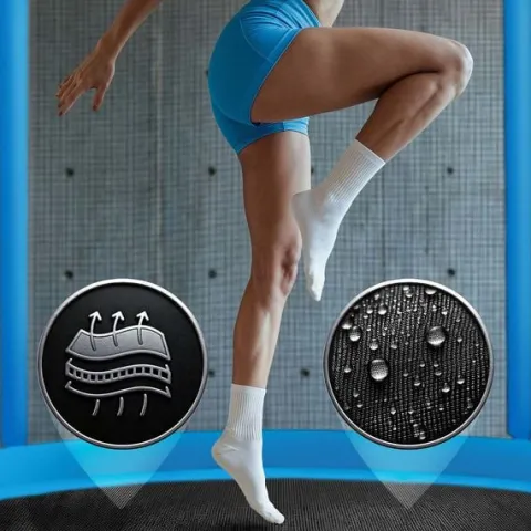 Trampolina ogrodowa 10ft/312cm z siatką zewnętrzną i drabinką Neo-Sport