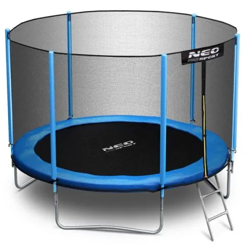 Trampolina ogrodowa 10ft/312cm z siatką zewnętrzną i drabinką Neo-Sport