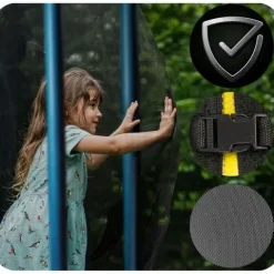 Trampolina ogrodowa 10ft/312cm z siatką zewnętrzną i drabinką Neo-Sport
