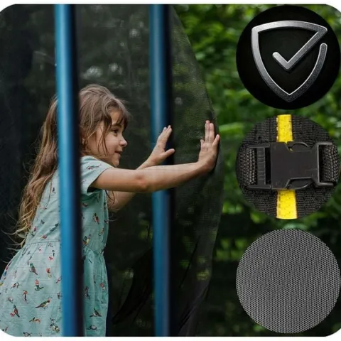 Trampolina ogrodowa 10ft/312cm z siatką zewnętrzną i drabinką Neo-Sport