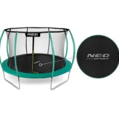 Trampolina ogrodowa profilowana 12ft/374cm z siatką wewnętrzną Neo-Sport