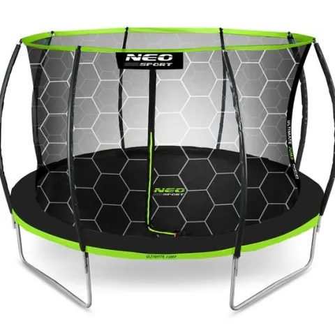 Trampolina ogrodowa profilowana 12ft/374cm z siatką wewnętrzną Neo-Sport