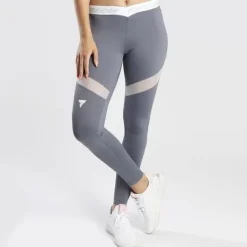 Trec - Leginsy damskie TW LEGGINGS TRECGIRL 028 DUAL MESH STORM XS