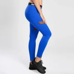 Trec - Leginsy damskie TW LEGGINGS TRECGIRL 029 DUAL MESH COBALT M