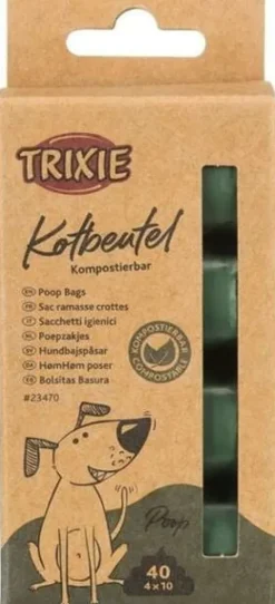TRIXIE EKO BIOdegradowalne worki woreczki na kupy odchody psa kota 40 szt M