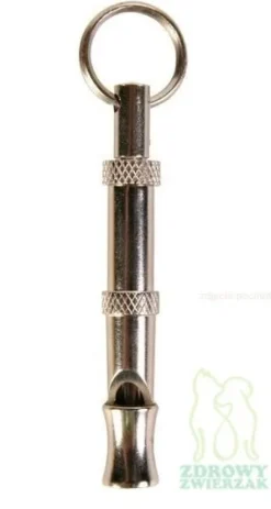 TRIXIE Gwizdek metalowy do szkolenia treningu psa ultradźwiękowy cichy 5cm
