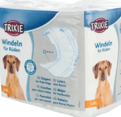TRIXIE Pieluchy pampersy dla psa samca na nietrzymanie moczu 12 szt. L-XL