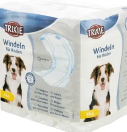 TRIXIE Pieluchy pampersy dla psa samca na nietrzymanie moczu 12 szt. M-L