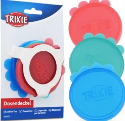 TRIXIE Pokrywka 3 szt zamknięcie puszki wieczko na puszkę karmę mokrą 7,6cm