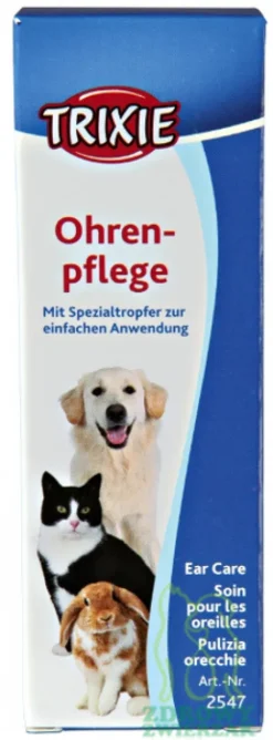 TRIXIE Płyn do czyszczenia mycia pielęgnacji uszu dla psa kota królika