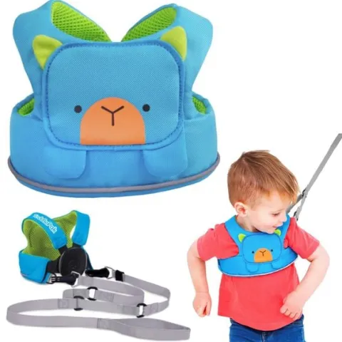 TRUNKI Szelki bezpieczeństwa do nauki chodzenia Bert niebieskie