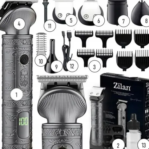 TRYMER GOLARKA DO STRZYŻENIA GOLENIA BRODY WŁOSÓW ZESTAW XXL USB 16W1