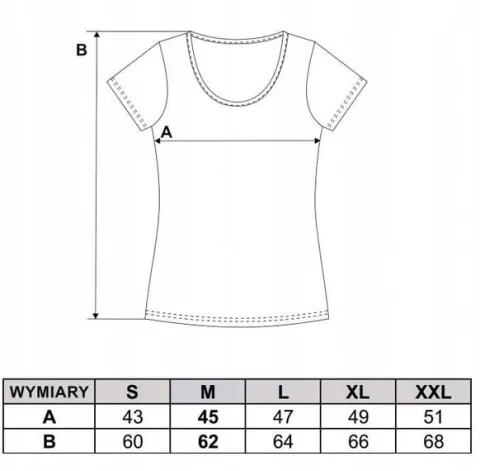 T-Shirt Damski Koszulka Klasyk Bawełna MORAJ L