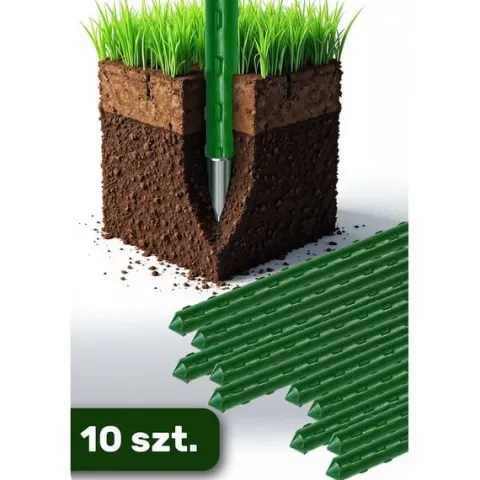 Tyczki do roślin 180 cm Plonos PL-940 zielone 10szt